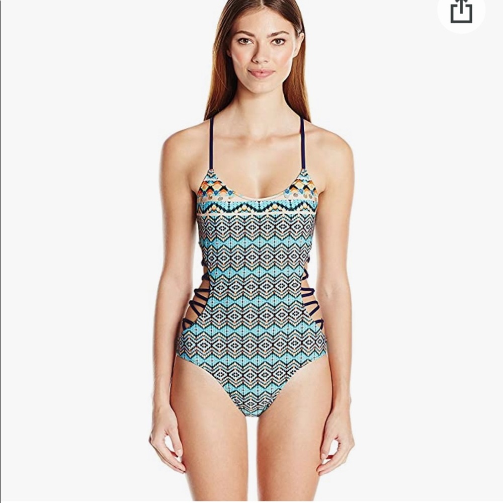 Sperry One Piece Strappy Swimsuit (tribal print) | BNWT